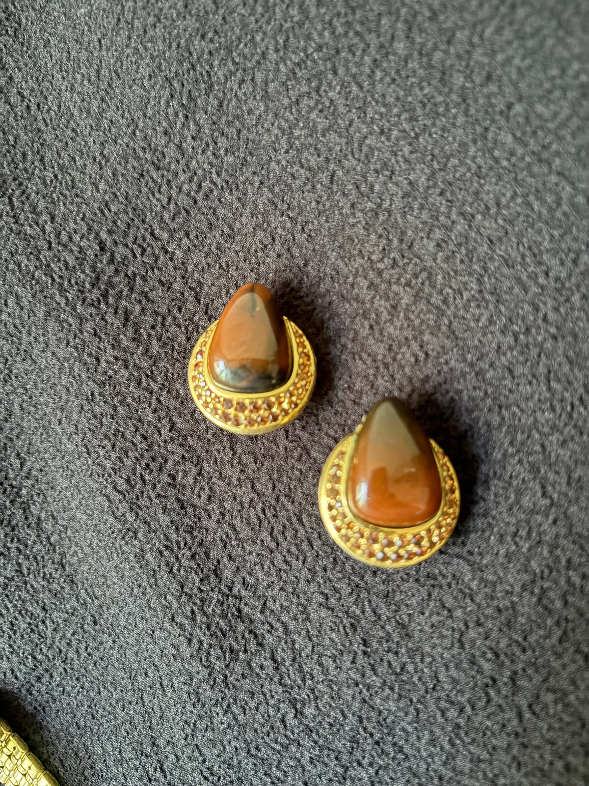 Givenchy Tear-drop shape Vintage Clip-on Earrings