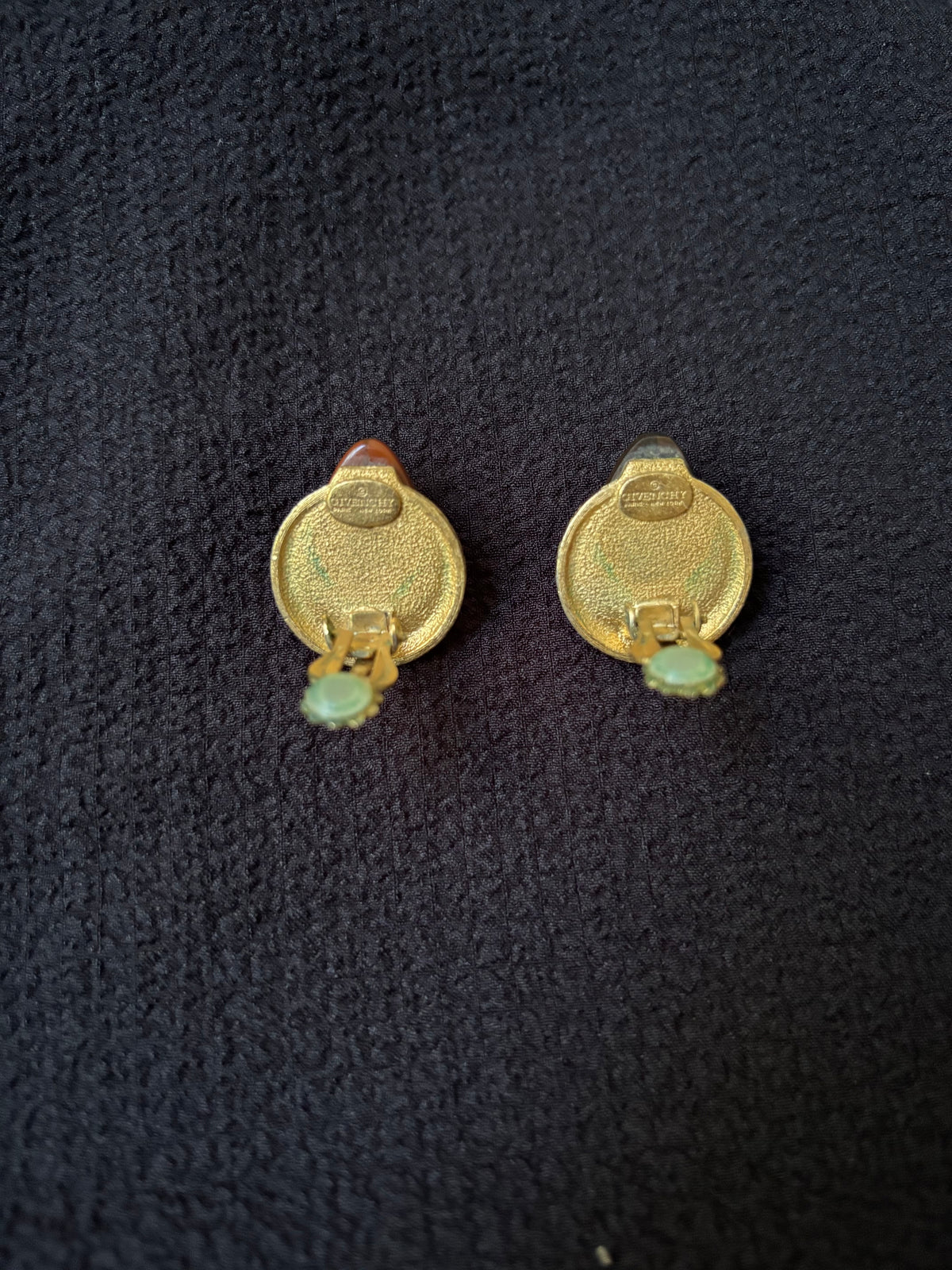 Givenchy Tear-drop shape Vintage Clip-on Earrings