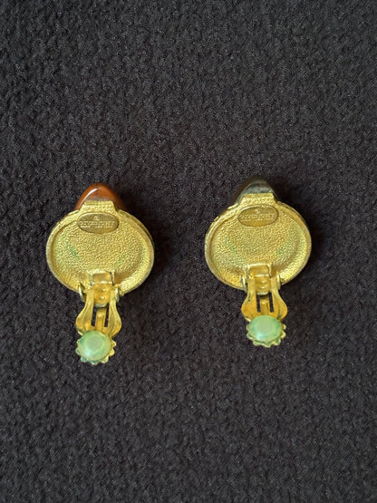 Givenchy Tear-drop shape Vintage Clip-on Earrings