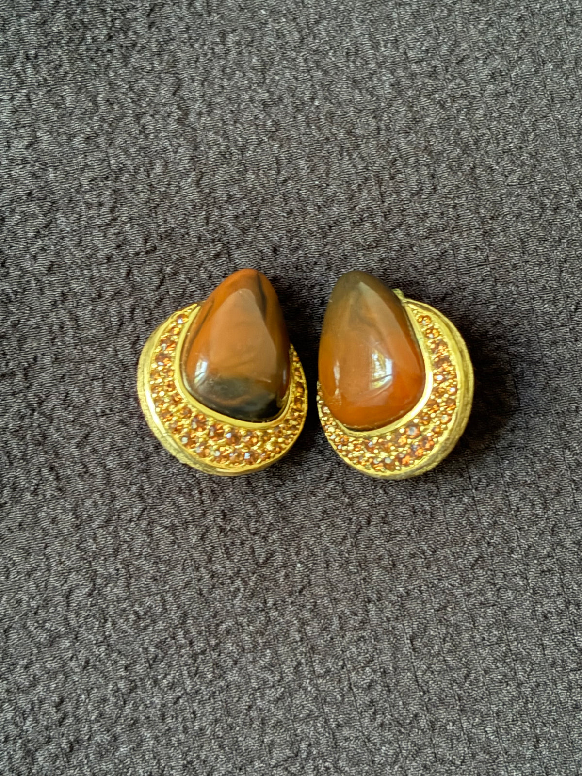 Givenchy Tear-drop shape Vintage Clip-on Earrings