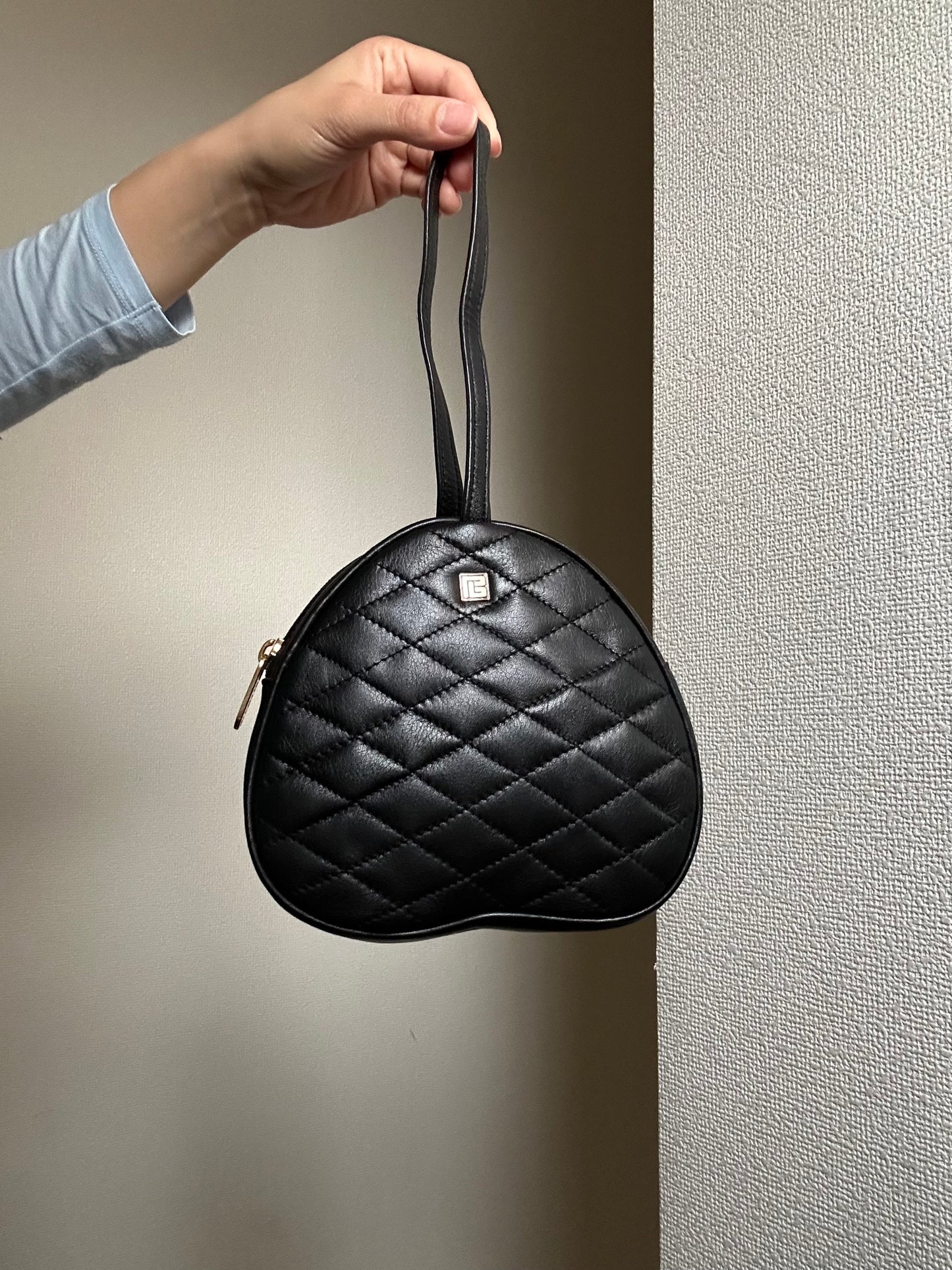 Pierre Balmain Quilted Leather Wristlet