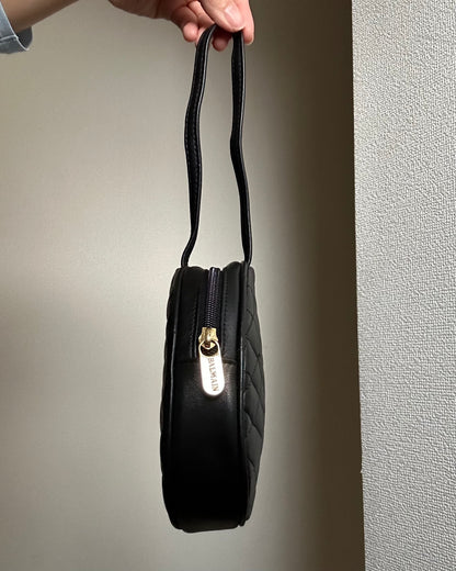 Pierre Balmain Quilted Leather Wristlet