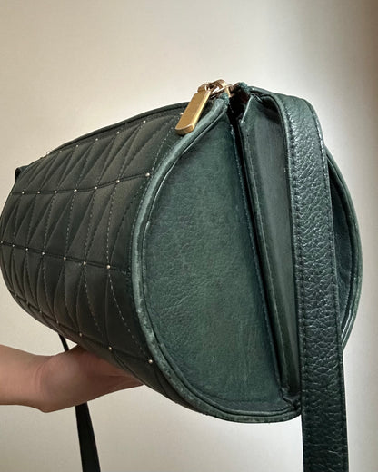 Valentino Garavani Deep Green Barrel Bag