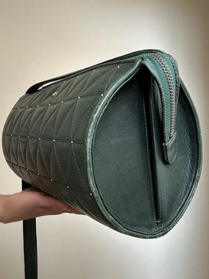 Valentino Garavani Deep Green Barrel Bag