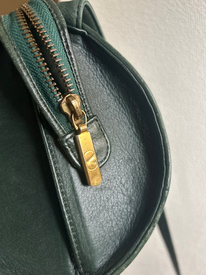 Valentino Garavani Deep Green Barrel Bag