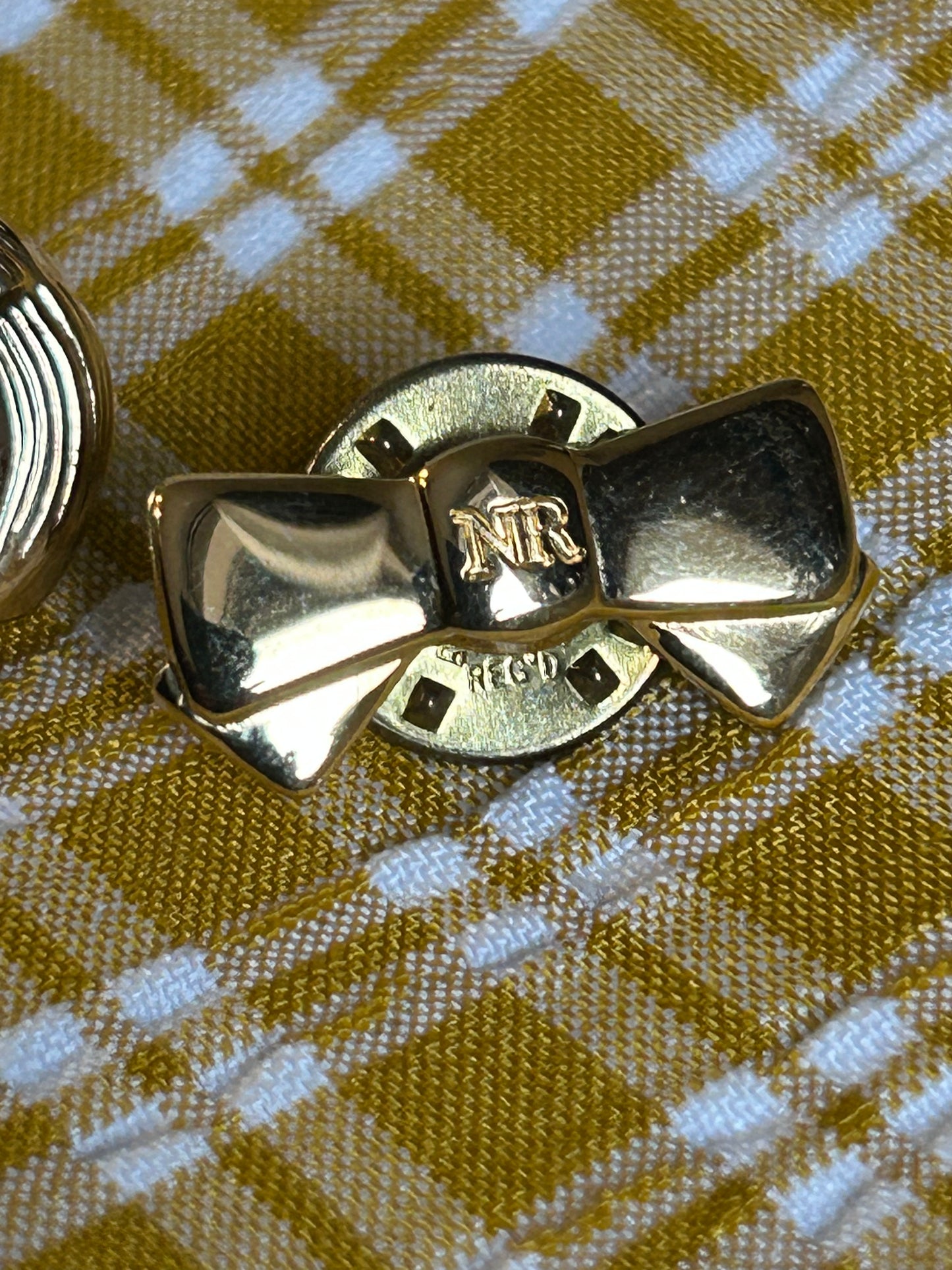 Nina Ricci Mini Bowtie and Perfume Brooch Set
