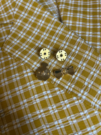 Nina Ricci Mini Bowtie and Perfume Brooch Set