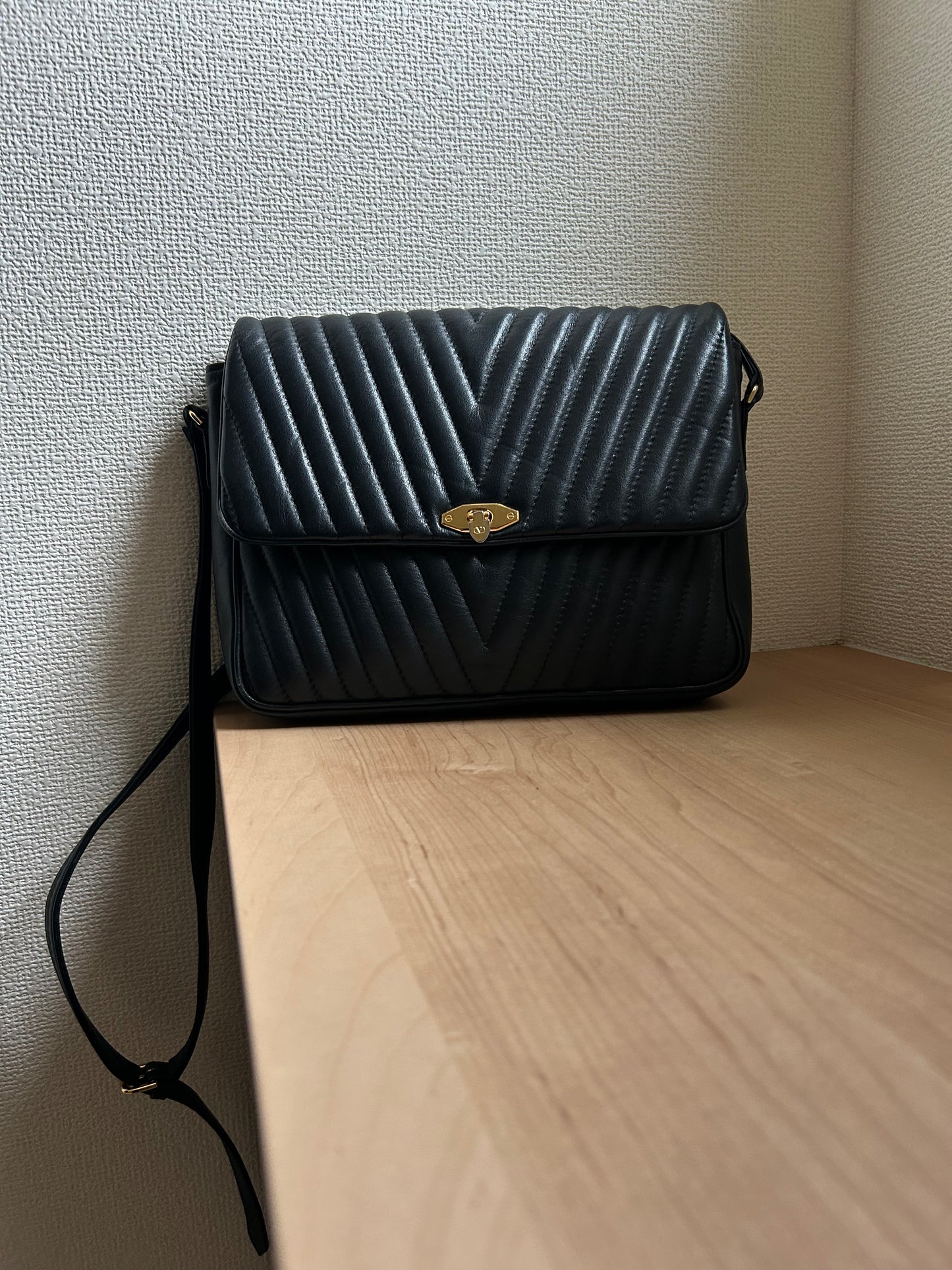 Valentino Garavani Flip Lock Black Quilted Bag