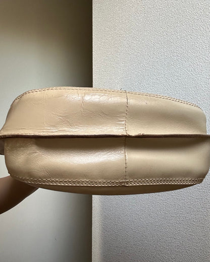 RARE Bottega Veneta Cream Hobo Bag