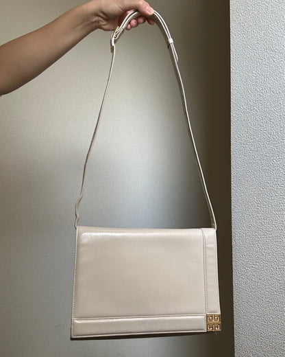 Givenchy Assymetrical Off-White Two-Way Bag