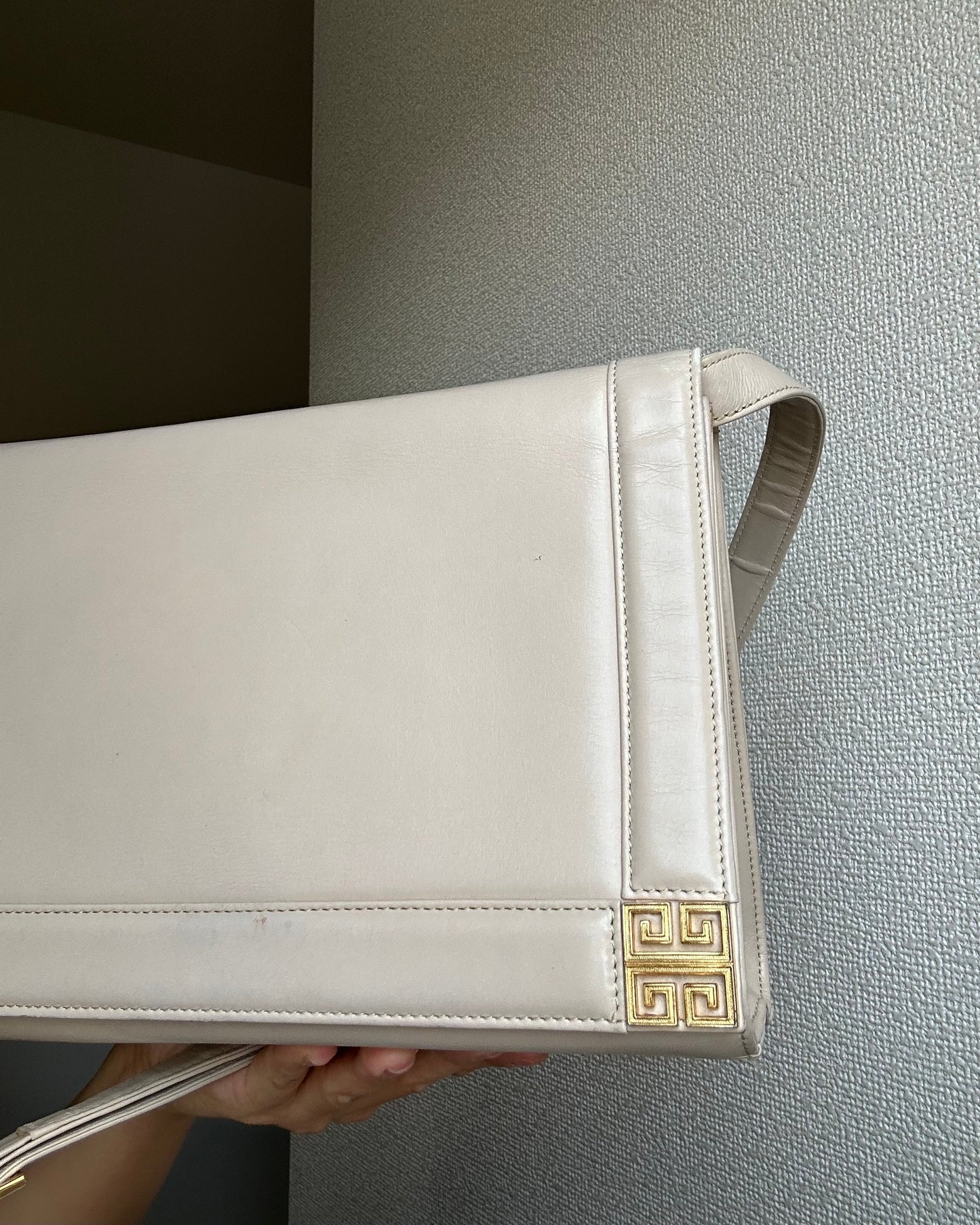 Givenchy Assymetrical Off-White Two-Way Bag