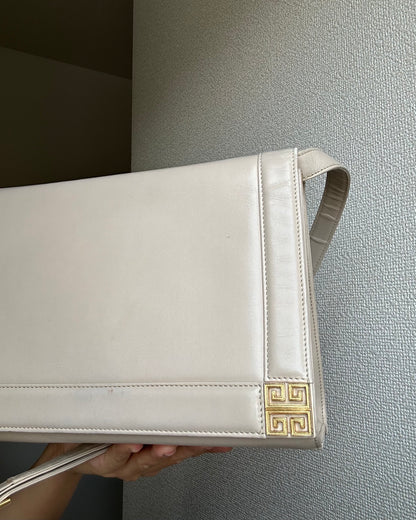 Givenchy Assymetrical Off-White Two-Way Bag