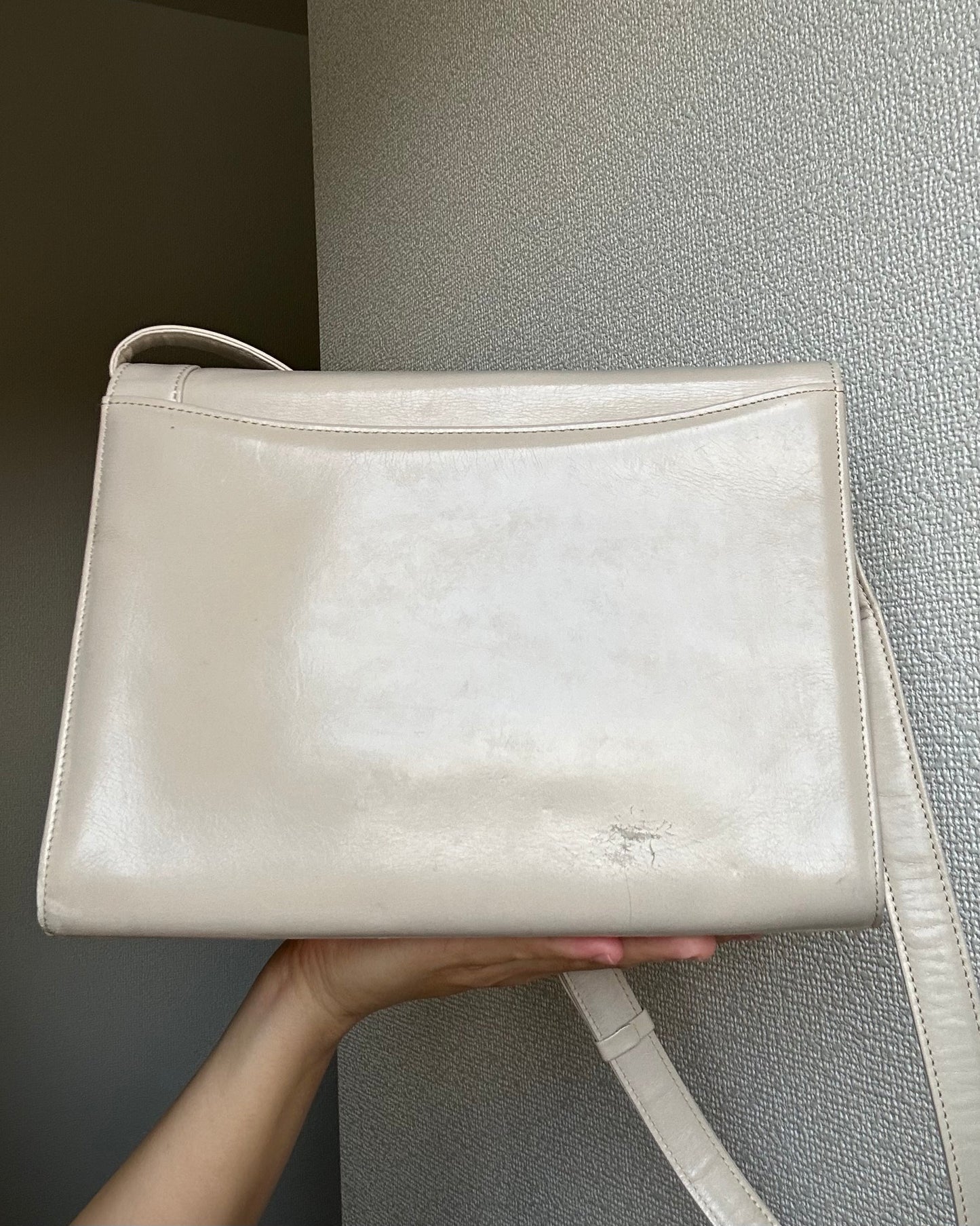 Givenchy Assymetrical Off-White Two-Way Bag