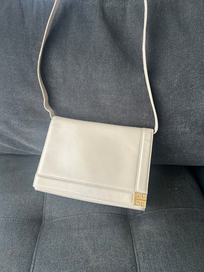 Givenchy Assymetrical Off-White Two-Way Bag