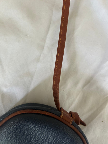 Trussardi Navy & Brown Oval Adjustable Sling