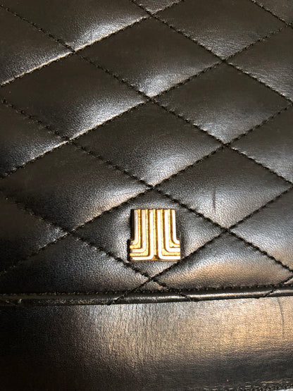 Lanvin Black Half Moon Shoulder Bag