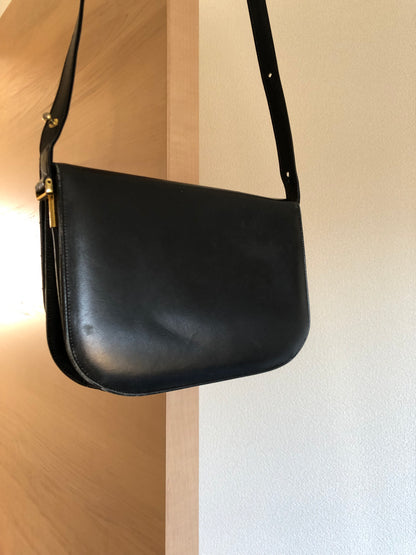 Lanvin Black Half Moon Shoulder Bag