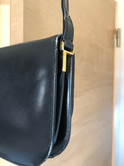 Lanvin Black Half Moon Shoulder Bag