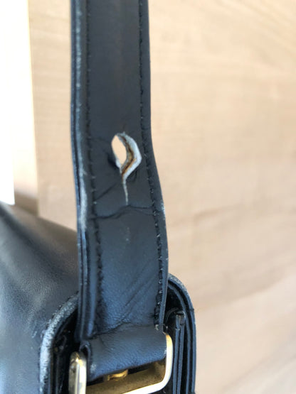 Lanvin Black Half Moon Shoulder Bag