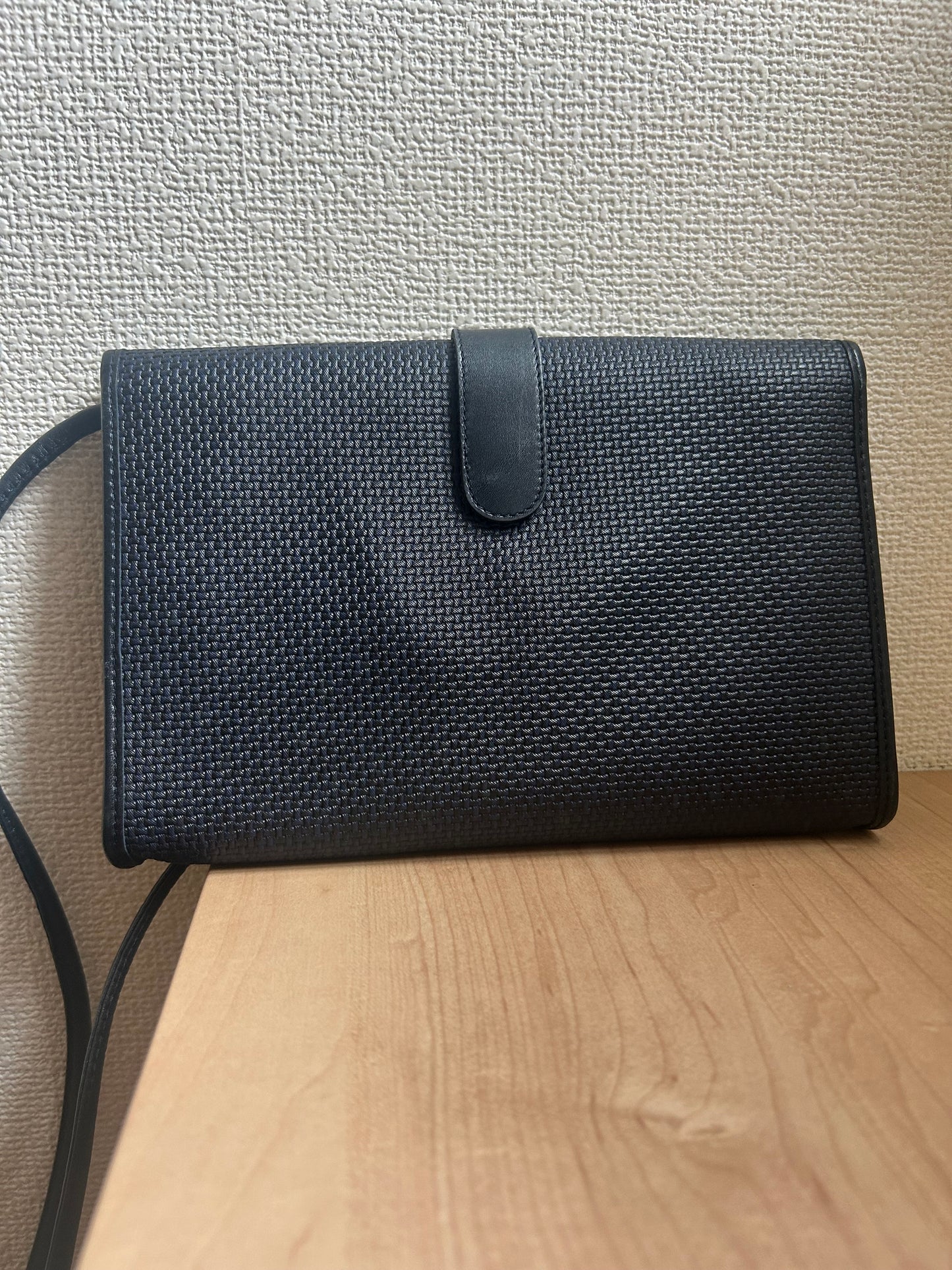 Yves Saint Laurent Vintage Coated Canvas with Leather Trim Shoulder Bag