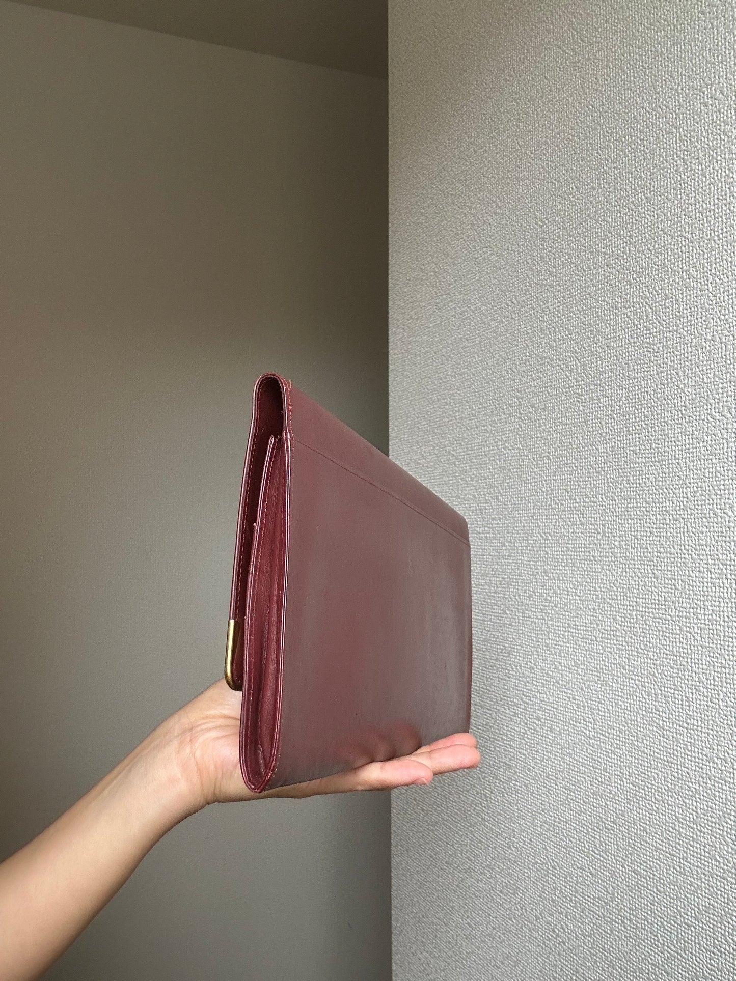 Cartier Must Line Thin Leather Clutch Organizer