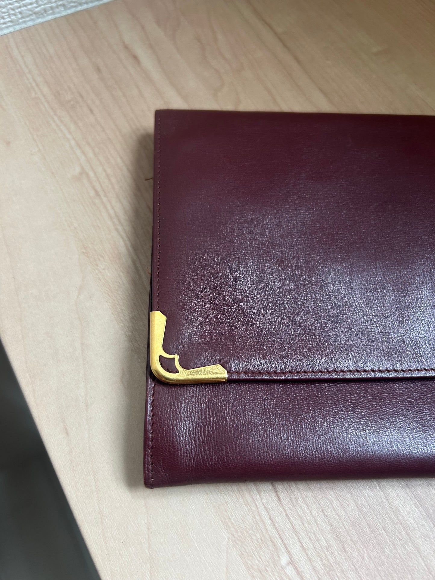 Cartier Must Line Thin Leather Clutch Organizer
