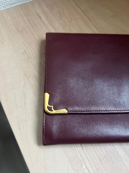 Cartier Must Line Thin Leather Clutch Organizer