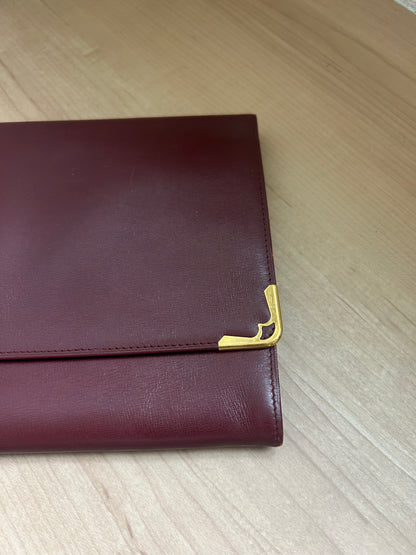Cartier Must Line Thin Leather Clutch Organizer