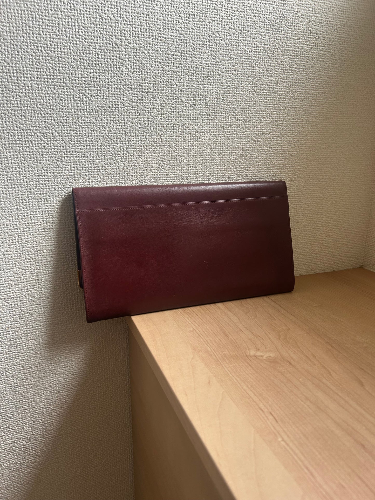 Cartier Must Line Thin Leather Clutch Organizer