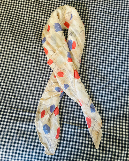 Givenchy Large Chiffon Floral Scarf