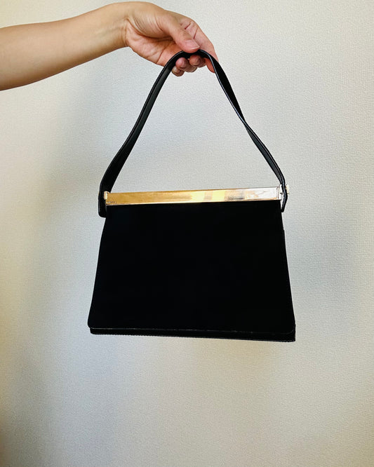 Vintage Gucci Mini Suede Flap Bag