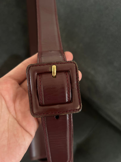 Must de Cartier Bordeaux All Leather Messenger Bag