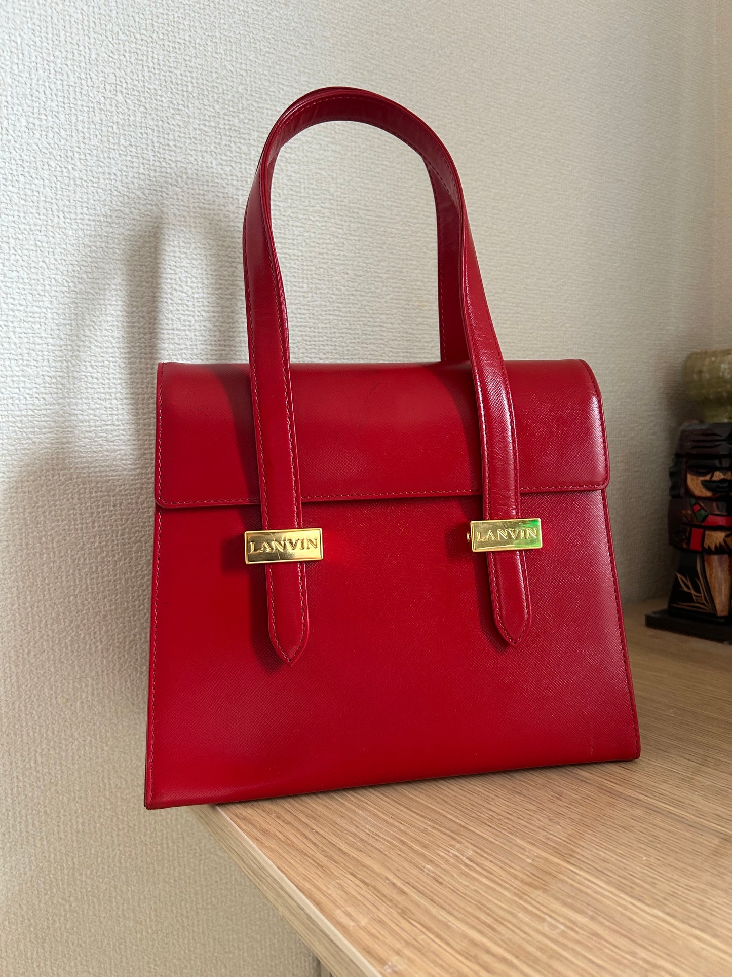 Lanvin Lipstick Red Mini Hand Bag