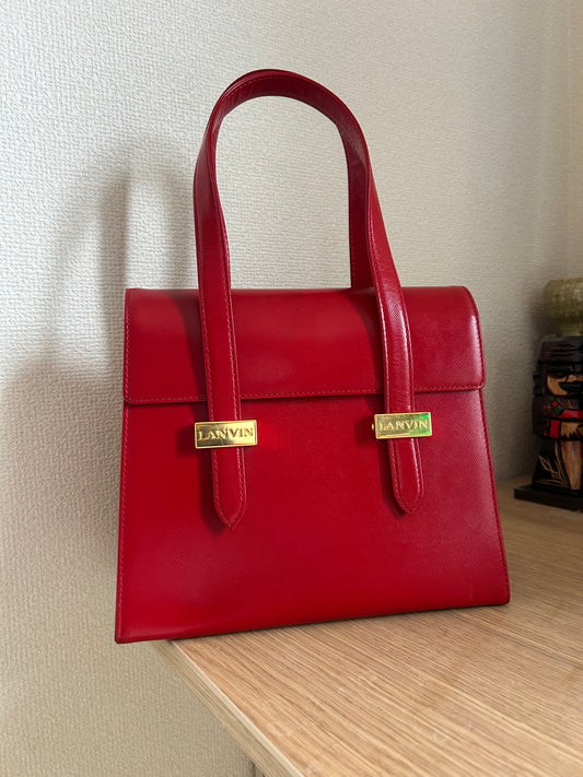 Lanvin Lipstick Red Mini Hand Bag