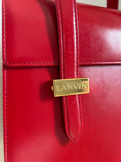 Lanvin Lipstick Red Mini Hand Bag