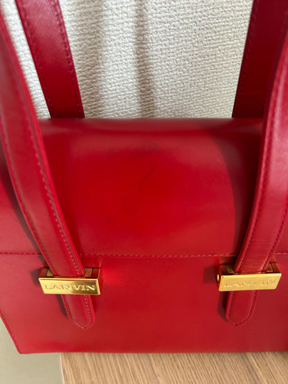 Lanvin Lipstick Red Mini Hand Bag