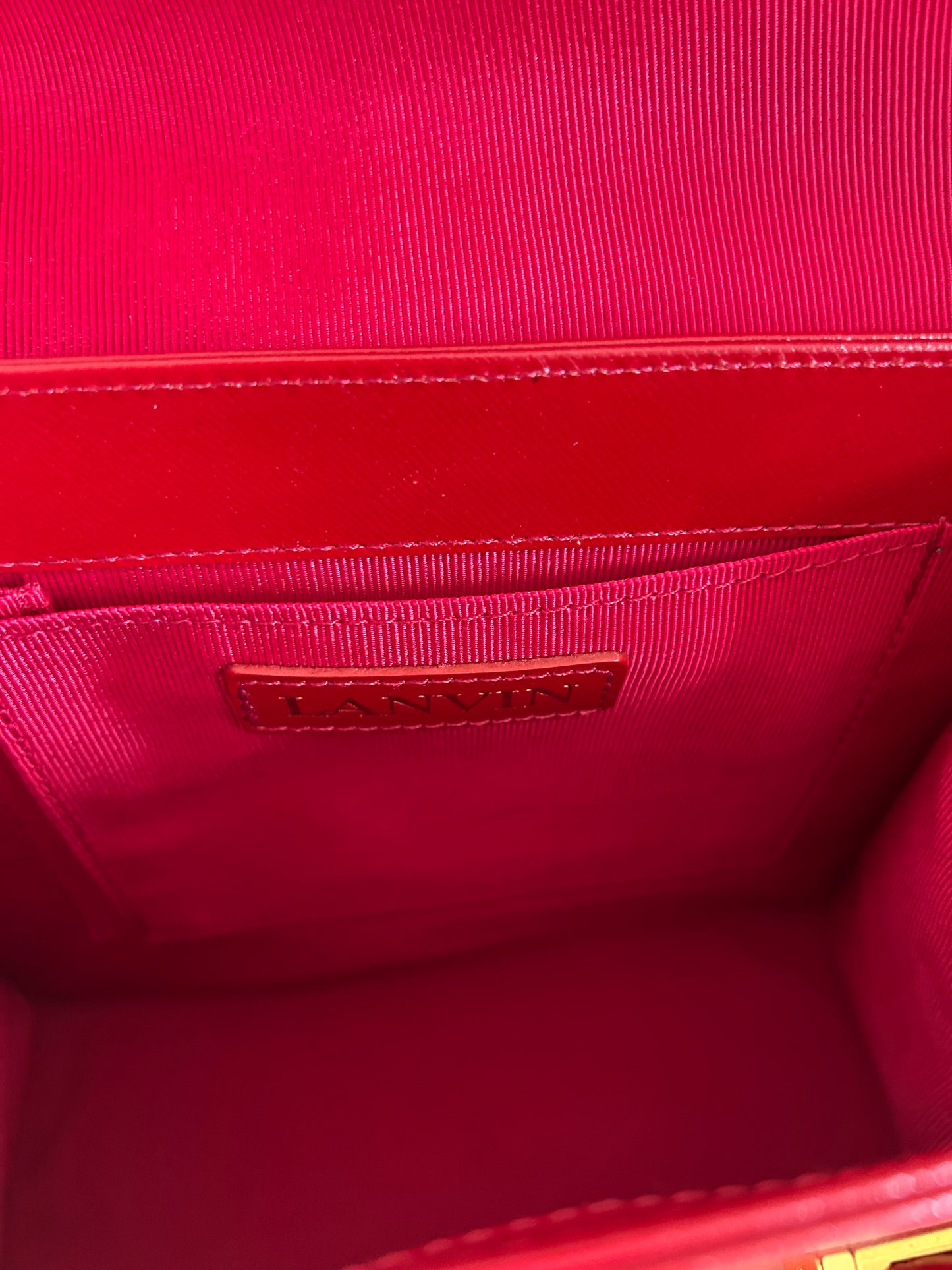 Lanvin Lipstick Red Mini Hand Bag