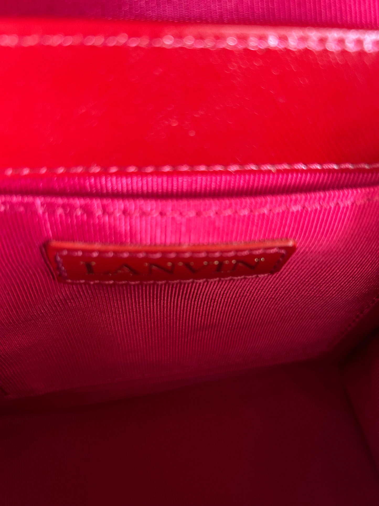 Lanvin Lipstick Red Mini Hand Bag