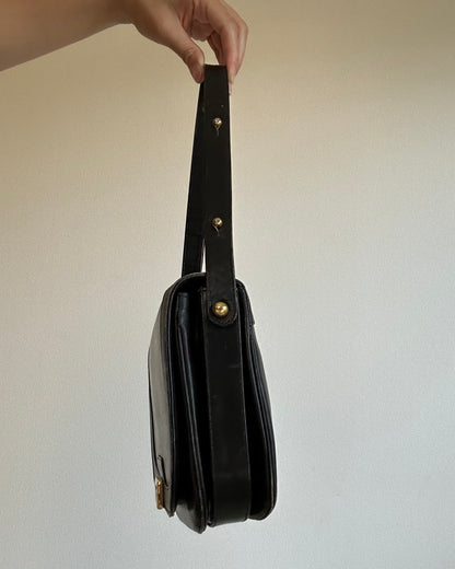 Lanvin Paris Half Moon JL Logo Lock Bag