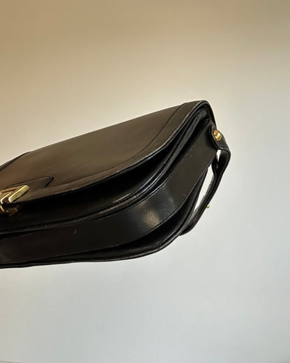 Lanvin Paris Half Moon JL Logo Lock Bag