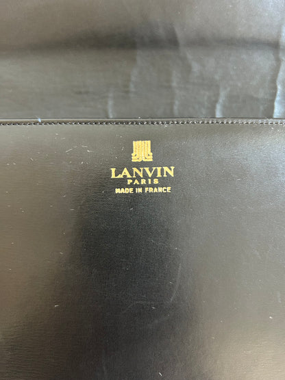 Lanvin Paris Half Moon JL Logo Lock Bag