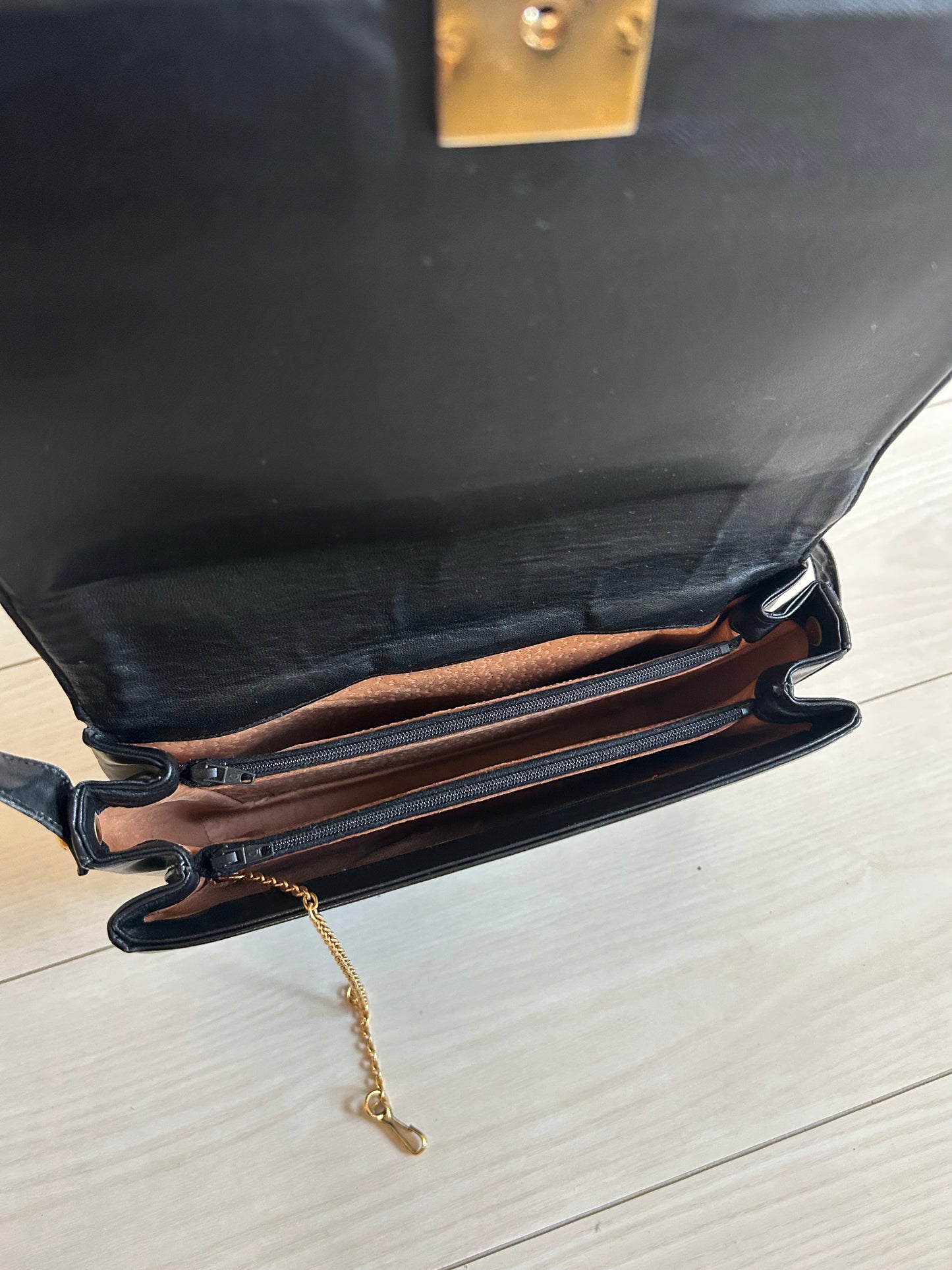 Lanvin Paris Half Moon JL Logo Lock Bag