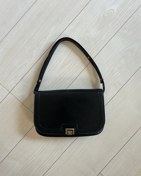 Lanvin Paris Half Moon JL Logo Lock Bag