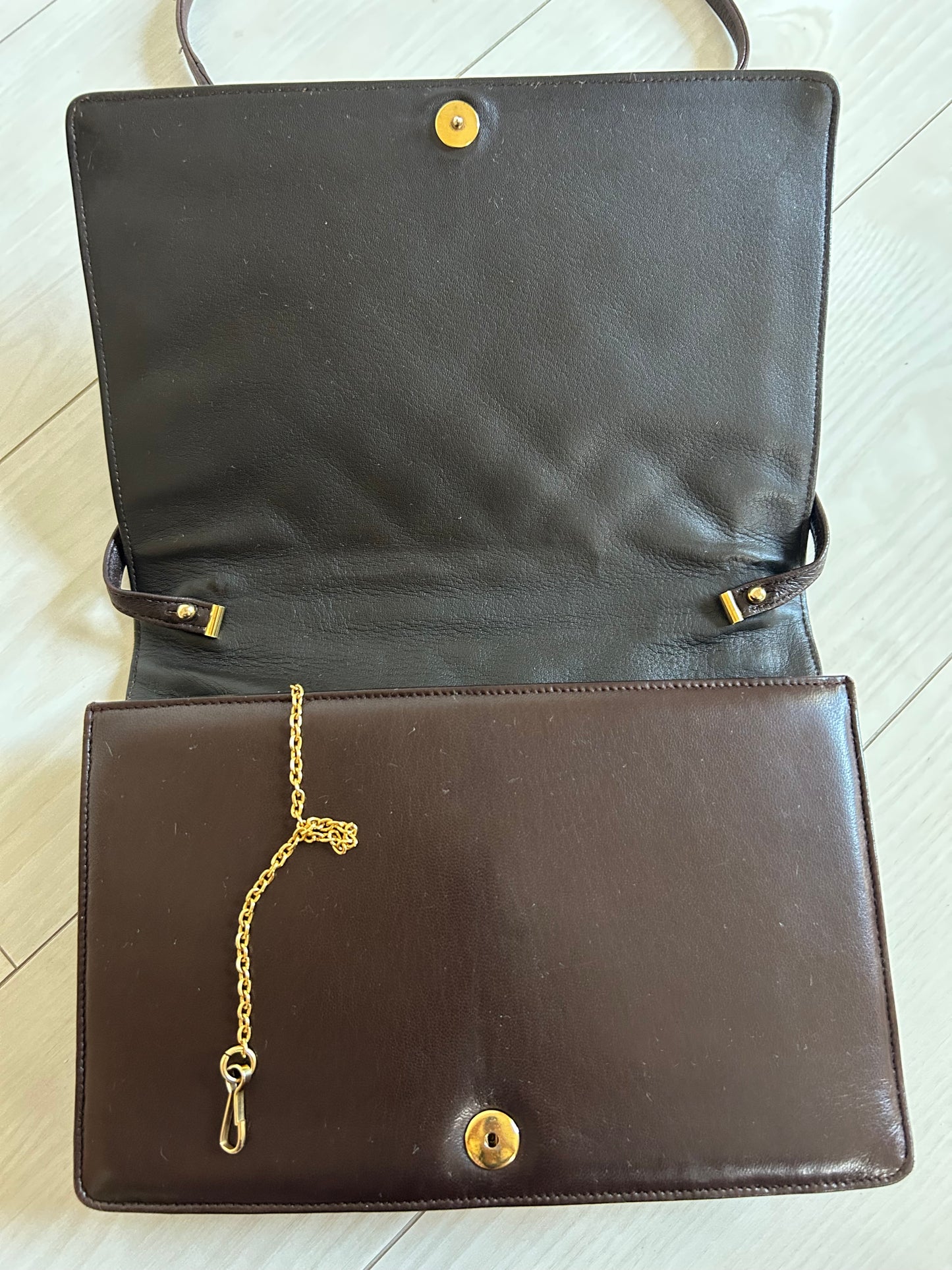 Lanvin Dark Brown Quilted Three-Way Bag