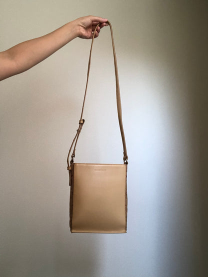 Burberry Leather and Suede Rectangular Shoulder Bag