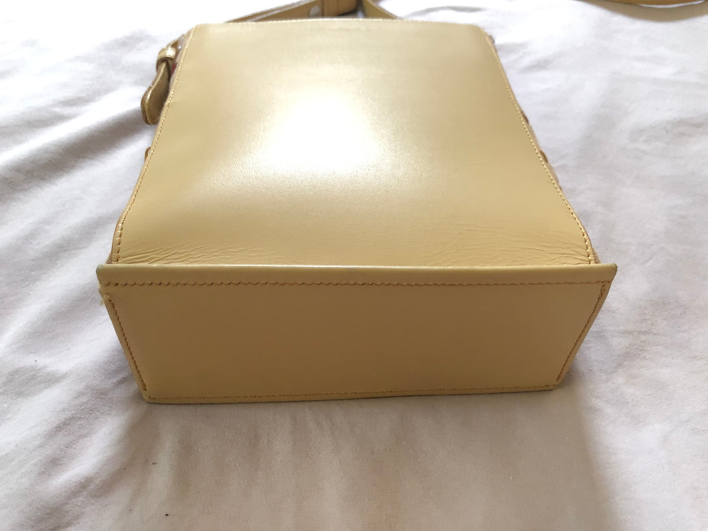 Burberry Leather and Suede Rectangular Shoulder Bag