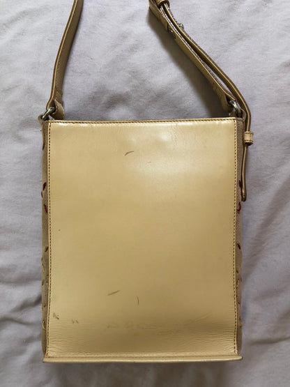 Burberry Leather and Suede Rectangular Shoulder Bag