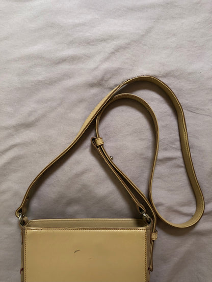 Burberry Leather and Suede Rectangular Shoulder Bag