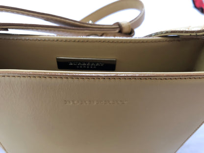Burberry Leather and Suede Rectangular Shoulder Bag