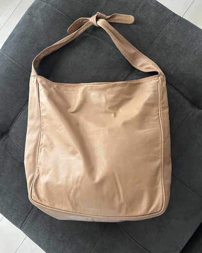 Bottega Veneta Soft Beige Leather Hobo Bag